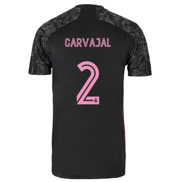 Camiseta Real Madrid Replica Tercera Ropa NO.2 Carvajal 2020/21 Negro